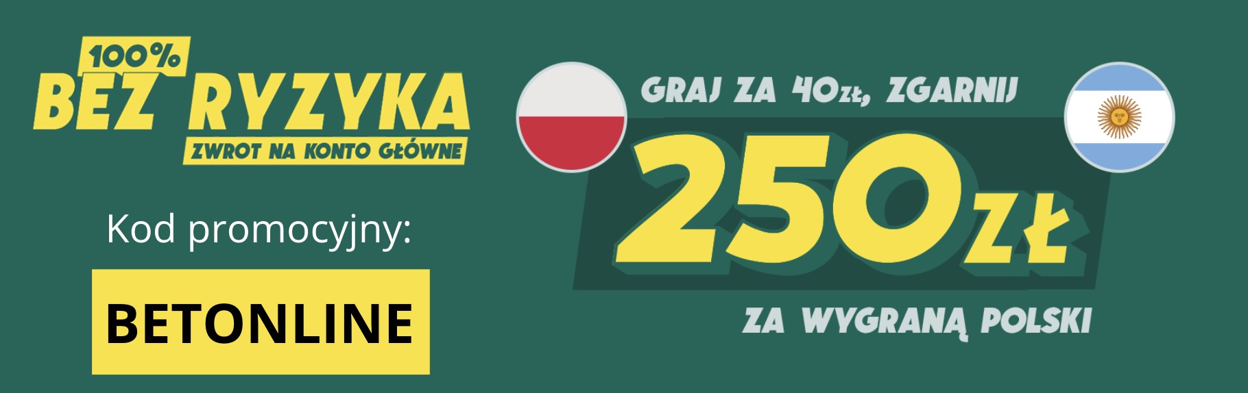 Betfan bonus na Polska - Argentyna