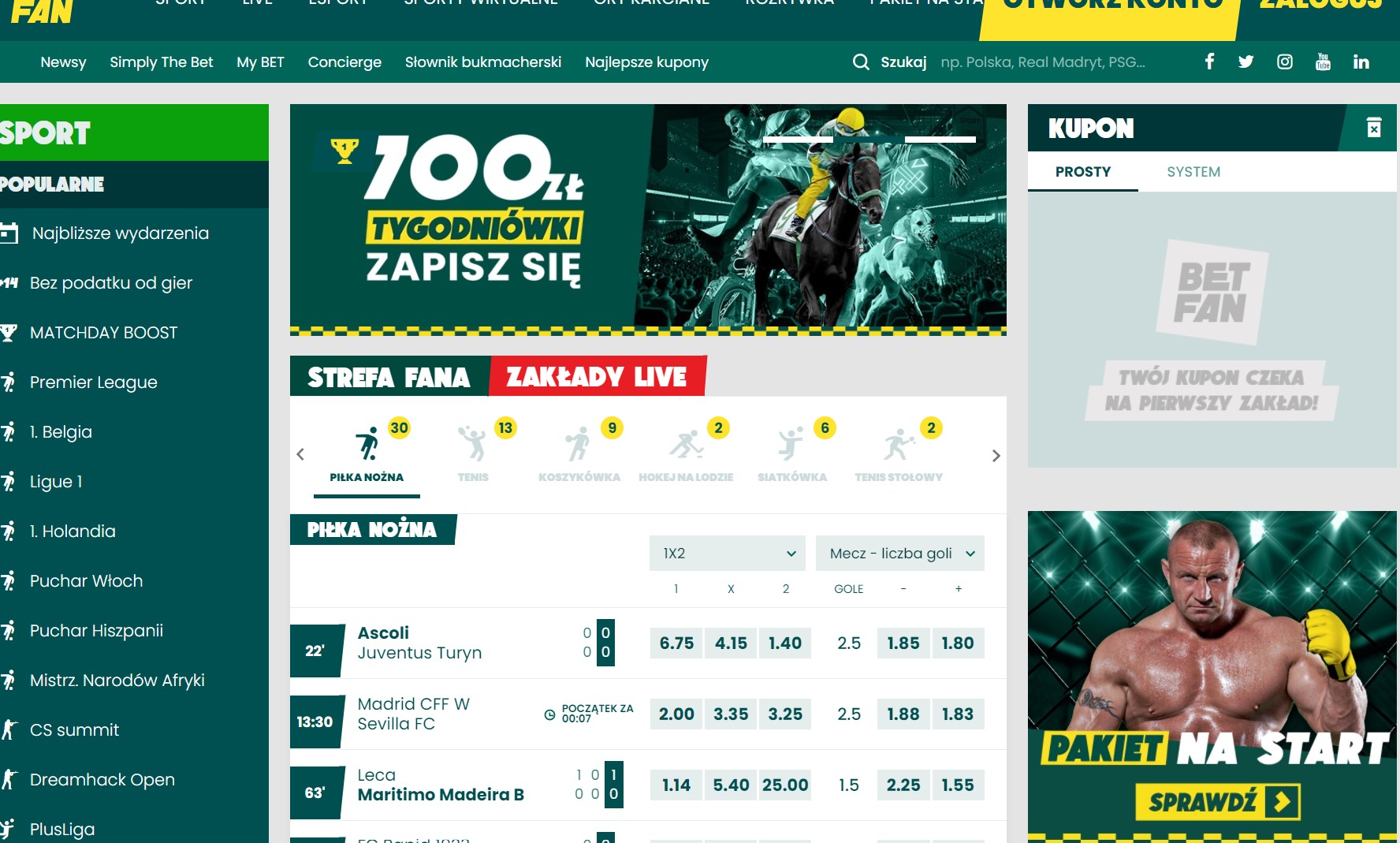 betfan nowy kod promocyjny