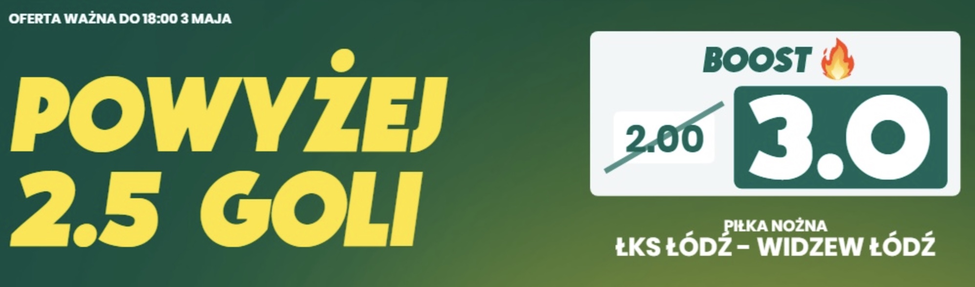 Betfan - kurs specjalny na derby Łodzi 