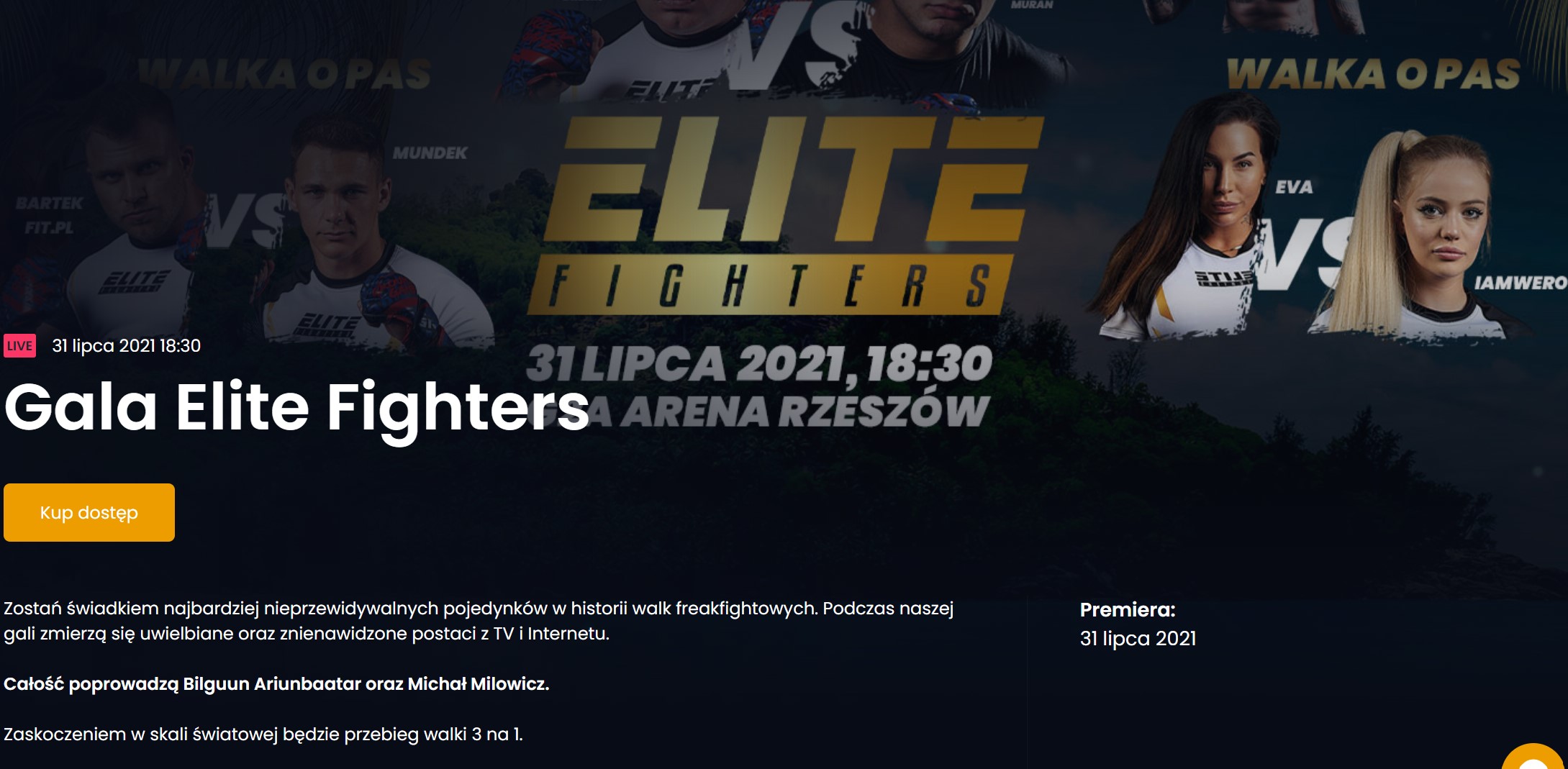 Elite Fighters PPV - jak kupić?