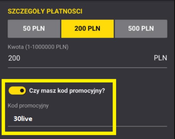fortuna kod dla obecnych klientów