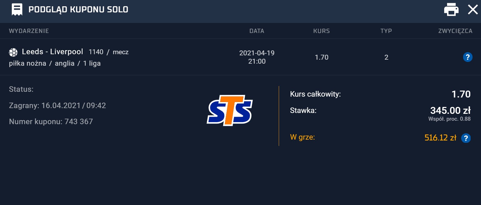 typy dnia sts na 19 kwietnia (poniedziałek)