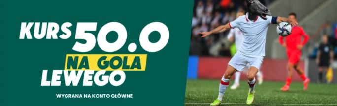 Betfan - kurs 50.0 na gola Lewandowskiego ze Szwecją