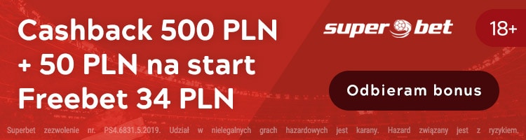 Superbet bonus powitalny za rejestrację