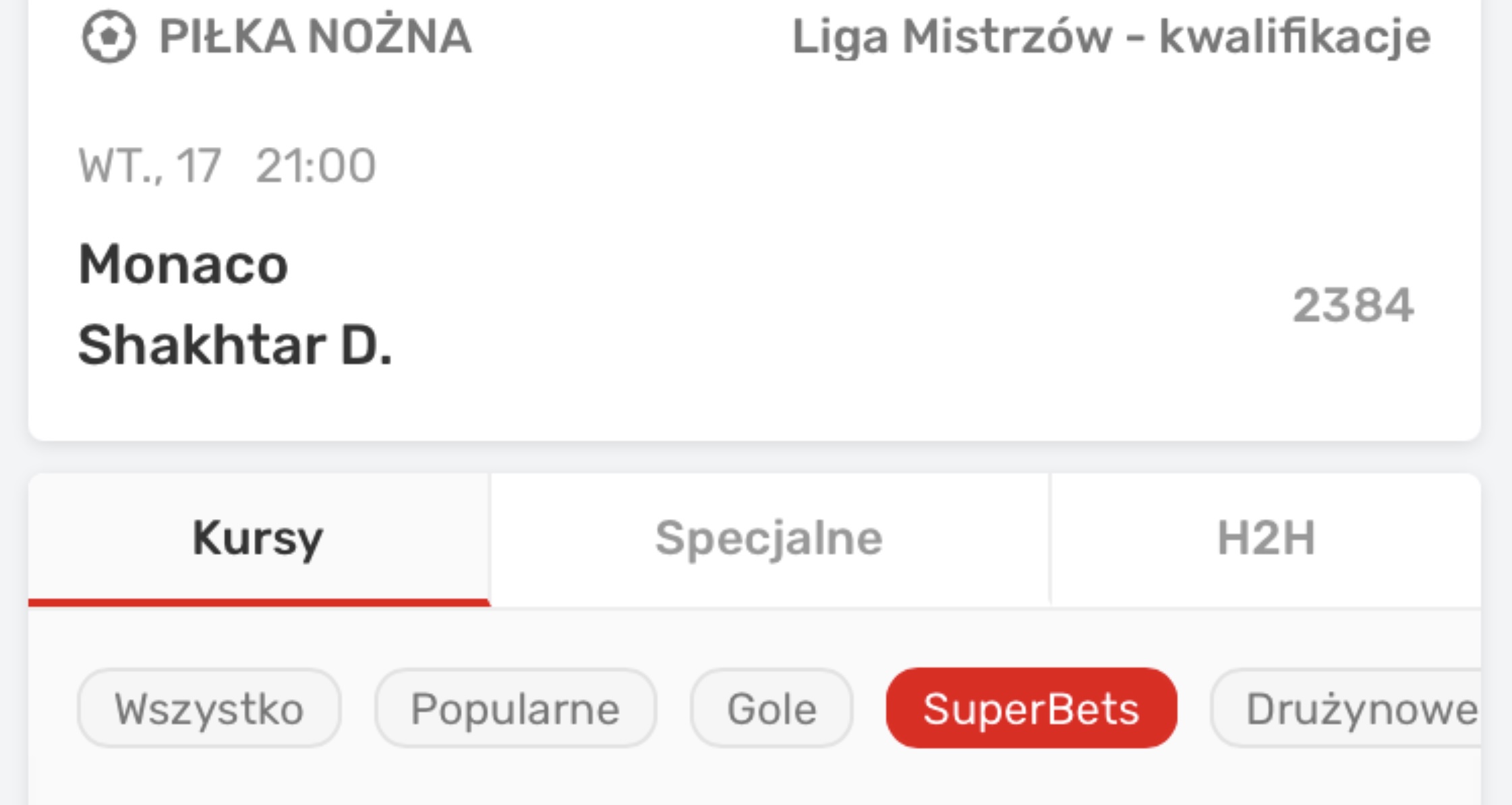 Superbets w Superbet - gdzie są dostępne?