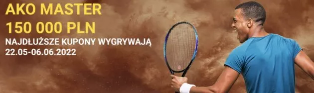 Konkurs z okazji French Open. Najdłuższe kupony wygrywają, a w puli nagród aż 150.000 zł!