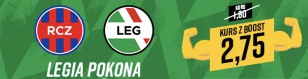 Promocyjny kurs na Legię z Rakowem. Zwycięstwo za 2,75! Już można obstawiać!